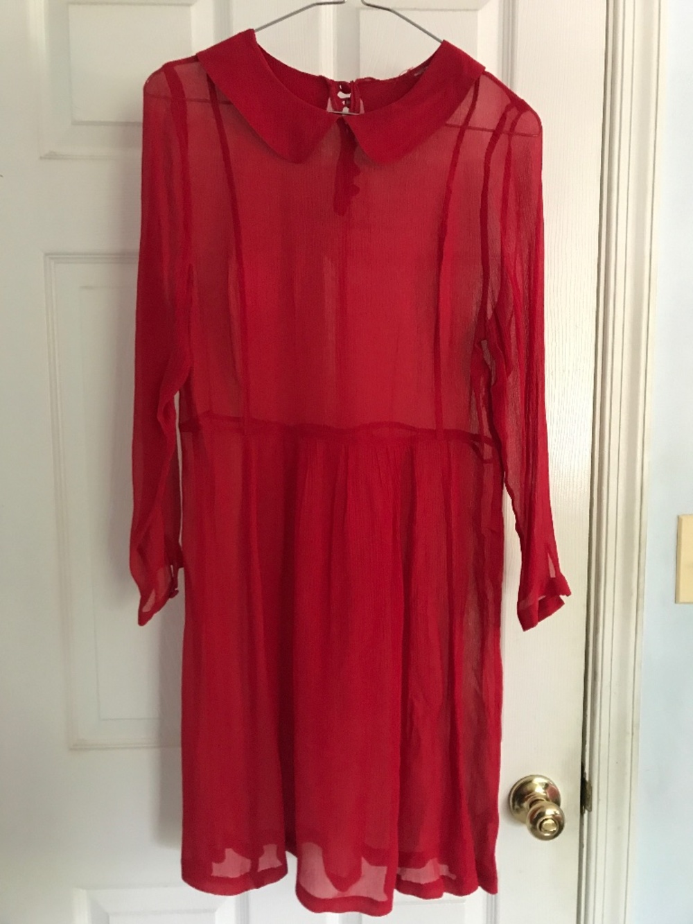Urban Outfitters 2011 Sheer Red Madeline Dress